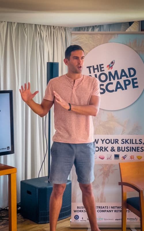 Jon Miksis leading a retreat workshop